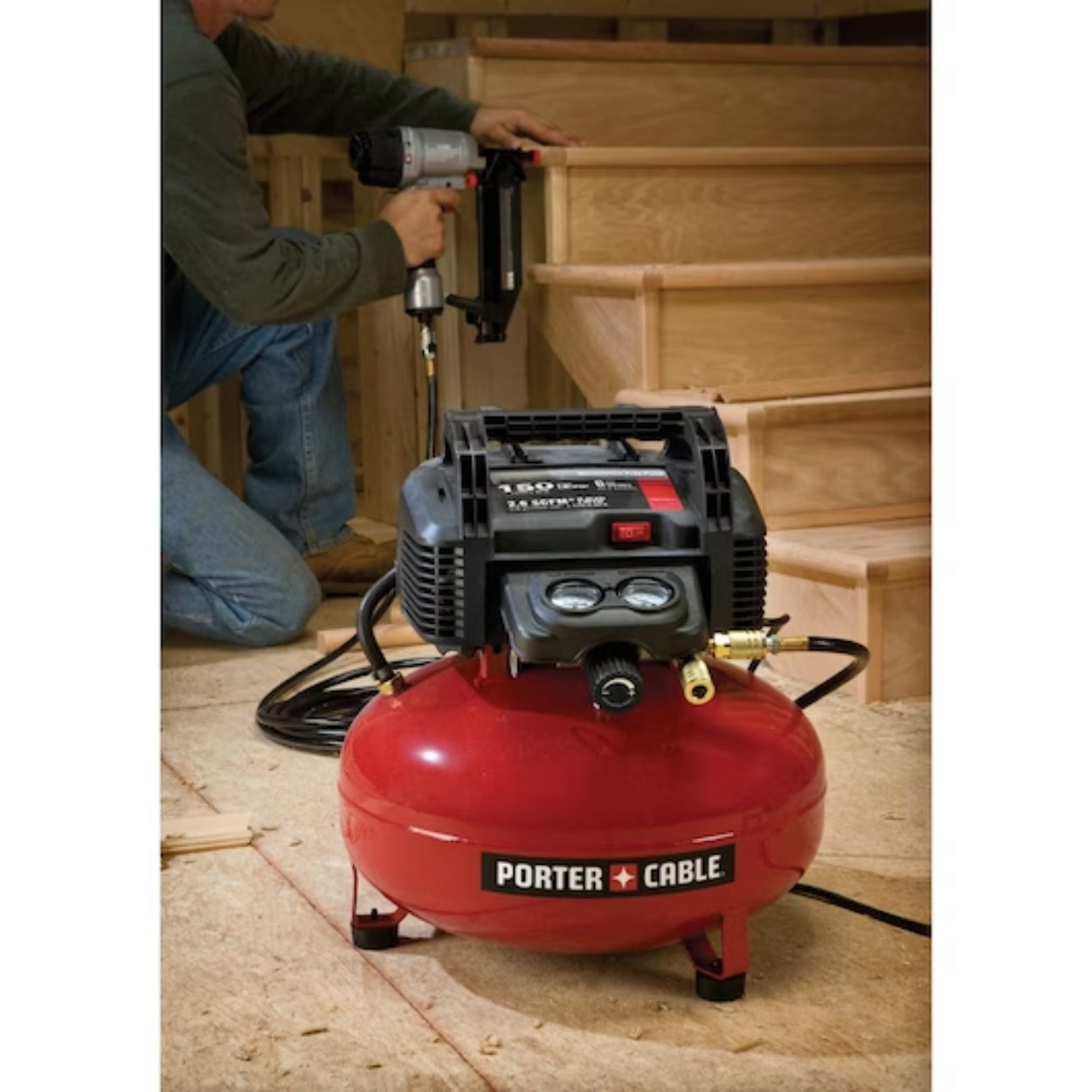 6-Gallon Oil-Free Pancake Compressor 0.8HP 6-Gallon Oil-Free Pancake Compressor 0.8HP